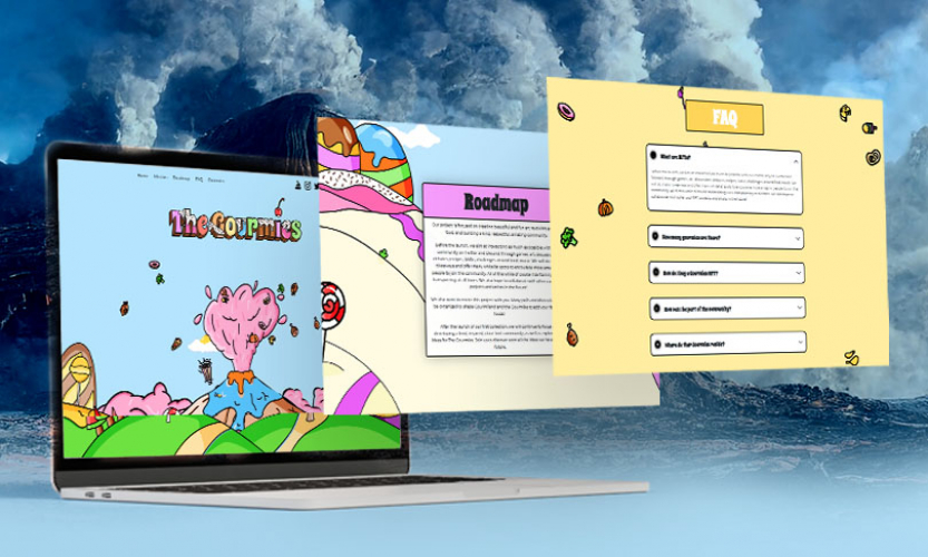 The Gourmies Web Design screenshot 1