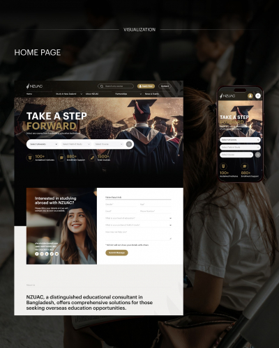 NZUAC - UX Journey for a Global Education Consultancy Brand screenshot 3