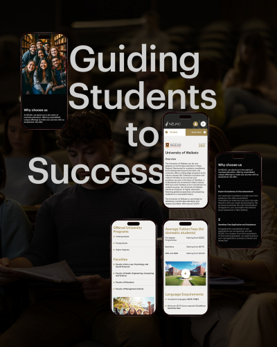 NZUAC - UX Journey for a Global Education Consultancy Brand screenshot 2