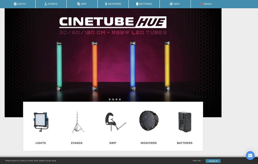 cinelight.com screenshot 1
