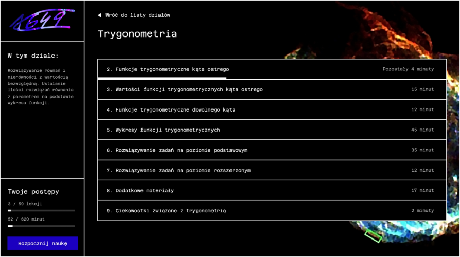 E-learning platform MVP for a private math academy screenshot 4