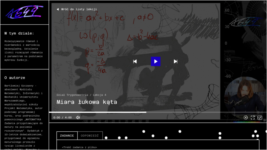 E-learning platform MVP for a private math academy screenshot 3