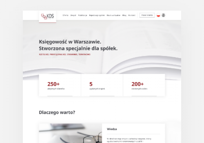  A custom website for a high-end accounting company screenshot 1