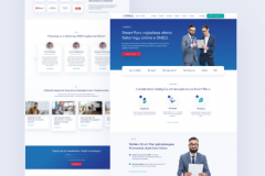 A website design for an innovatie fintech startup