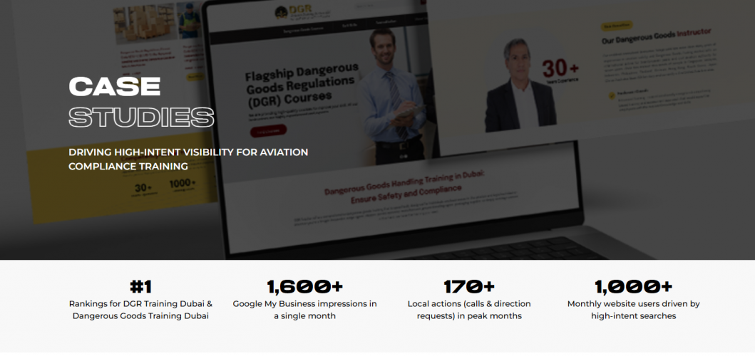 Digital Visibility & SEO for Aviation Compliance Training screenshot 1