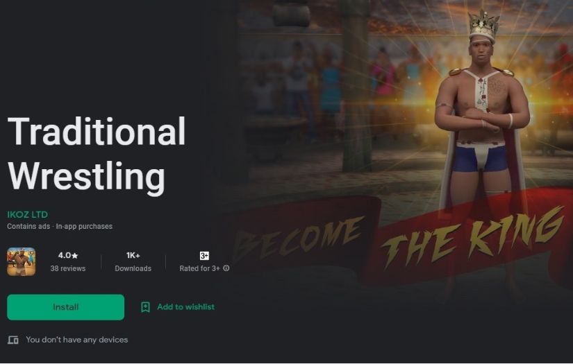 African Traditional Wrestling Game screenshot 1