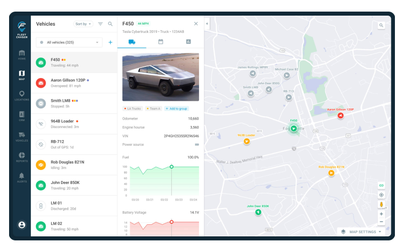 Fleet Chaser - innovative fleet management platform screenshot 5