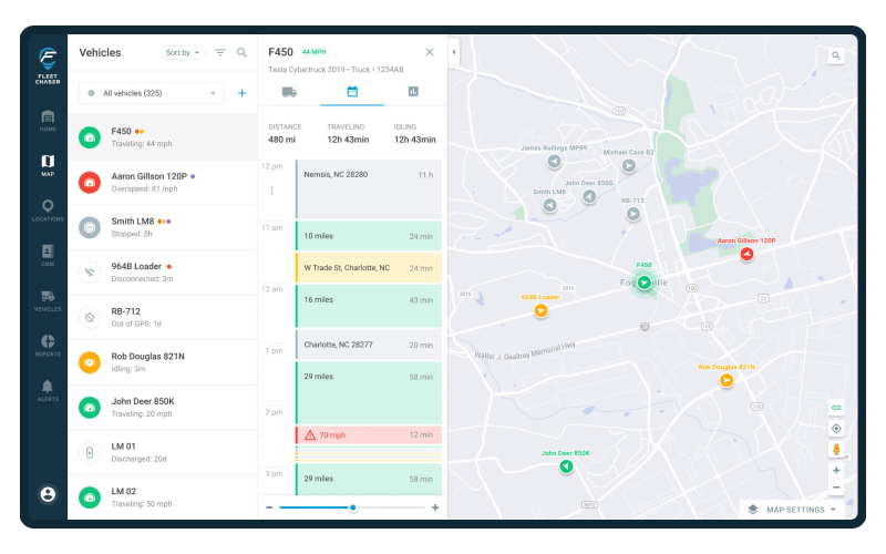 Fleet Chaser - innovative fleet management platform screenshot 2
