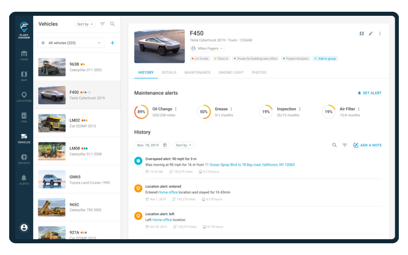 Fleet Chaser - innovative fleet management platform screenshot 4