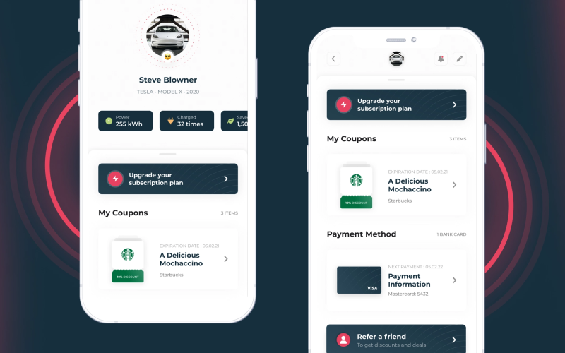 JUCR - Electric vehicle - mobile app screenshot 2