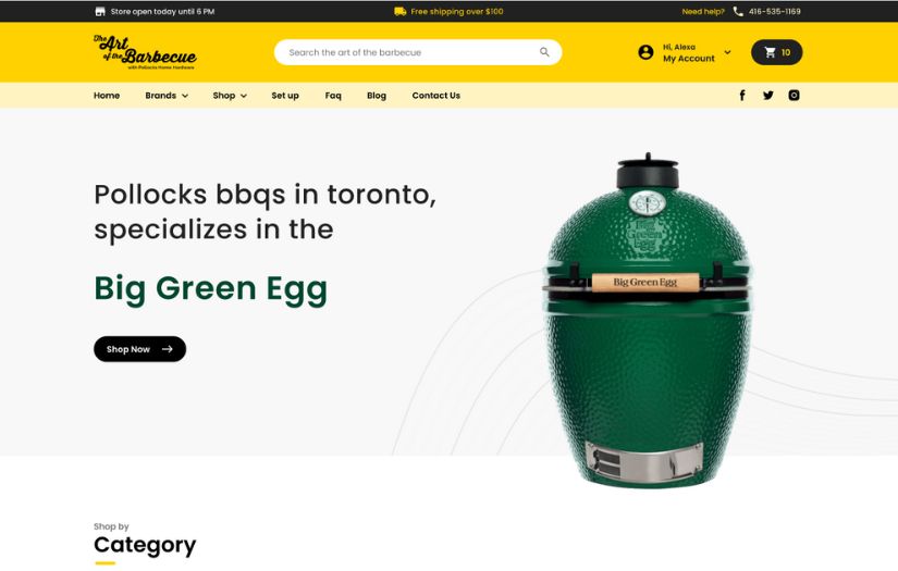 Custom Design Ecommerce Store For BBQ Retailer & Advertising screenshot 1
