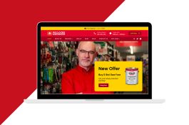 Custom Designed Website For Home Hardware Retailer Store & Advertising
