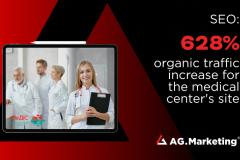 628% organic traffic increase for the medical center's site