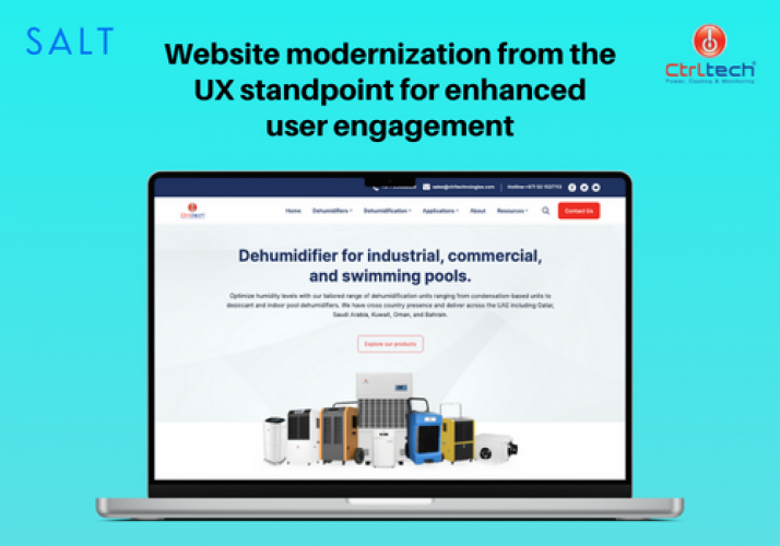 Website modernization for dehumidifier company screenshot 1