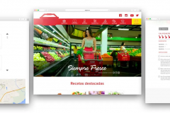 Website development for an important supermarket chain