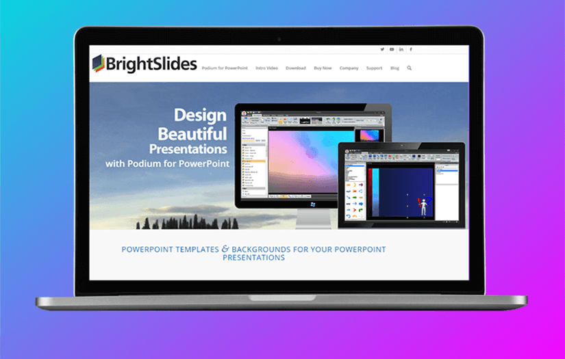 Podium Website screenshot 1