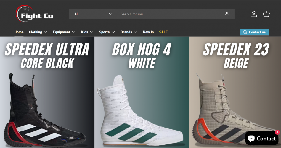Fight Co is a UK-based Online Sports Equipment and Apparel Store screenshot 3