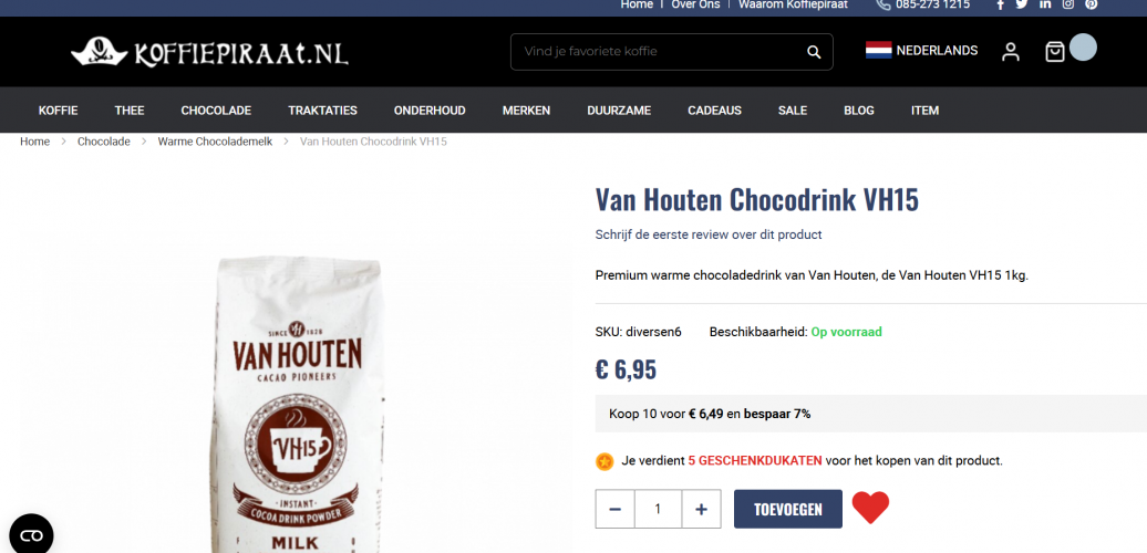 Koffiepiraat.nl – Premium Magento Website Powered by MagentoBrain screenshot 3