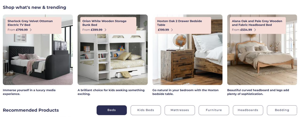 HappyBeds.co.uk – A Robust Magento Website Developed by MagentoBrain screenshot 3