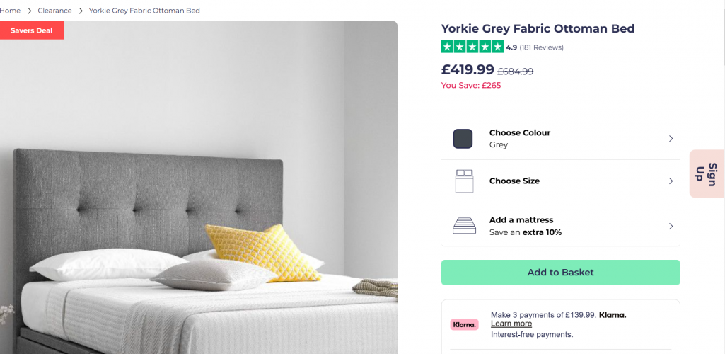 HappyBeds.co.uk – A Robust Magento Website Developed by MagentoBrain screenshot 2
