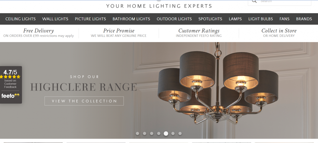 Lights4Living – Premium Lighting Solutions with Expert Magento Development by MagentoBrain screenshot 1