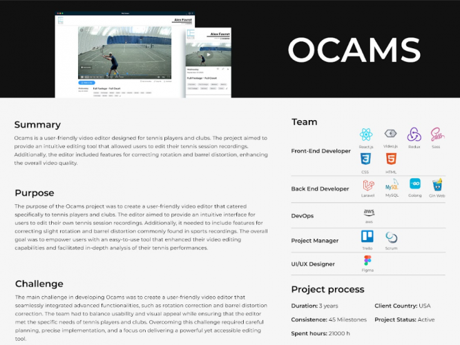 Ocams screenshot 1