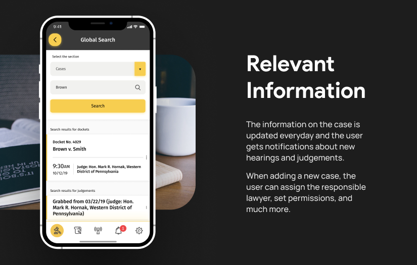 Legist - Lawyer Management Solution (ERP) / Mobile apps screenshot 3