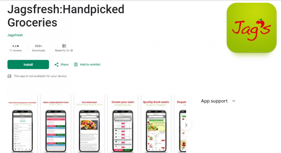 Jagsfresh : Handpicked Groceries screenshot 1