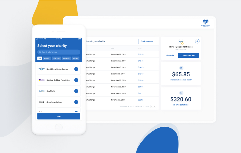 MyCharityChange screenshot 1