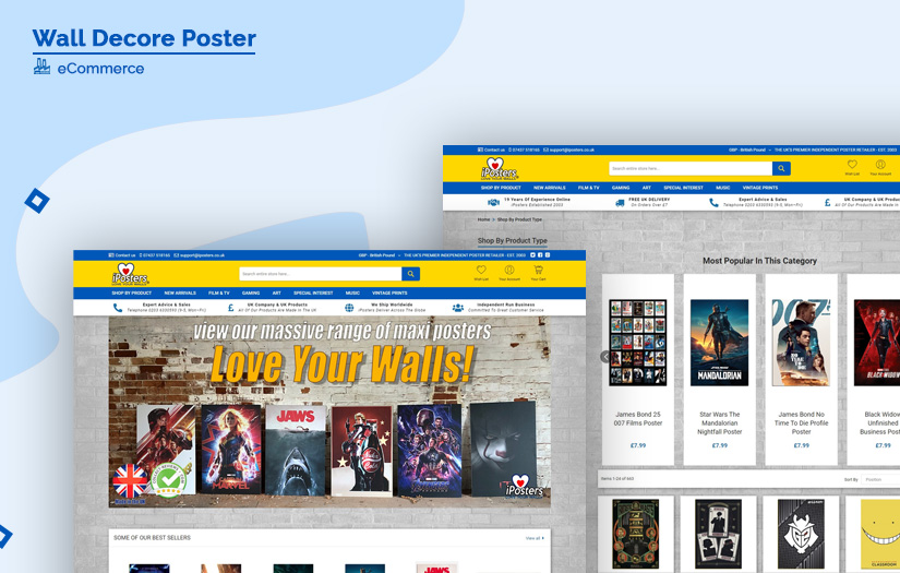 Wall Decor Website screenshot 1