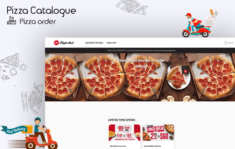Pizza Order Website screenshot 1