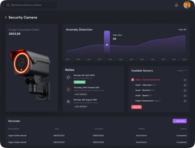 Smart Home Security and Energy Management System Development screenshot 2