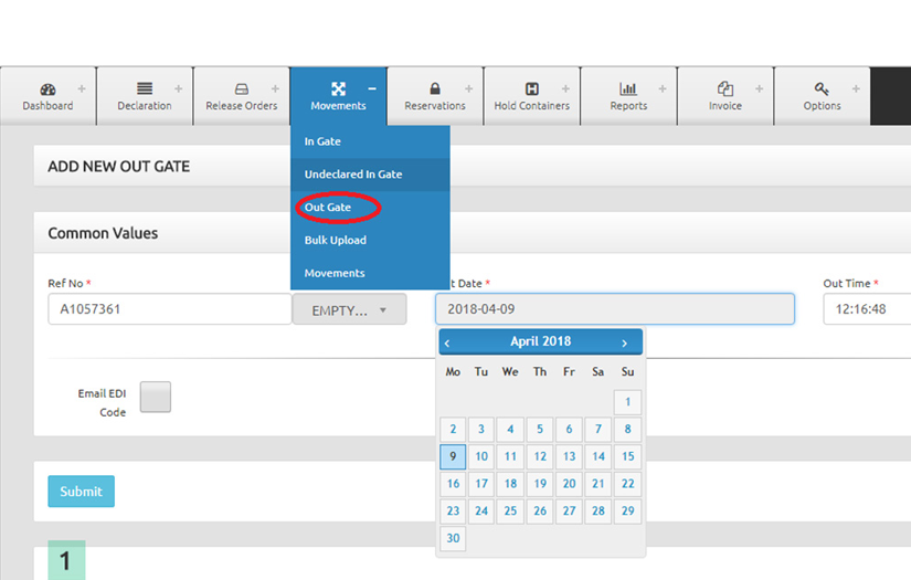 CONTAINER MOVEMENT TRACKING SOLUTION screenshot 3