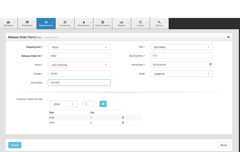 CONTAINER MOVEMENT TRACKING SOLUTION screenshot 7