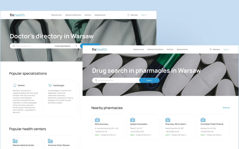 A healthcare marketplace to connect patients and doctors screenshot 1