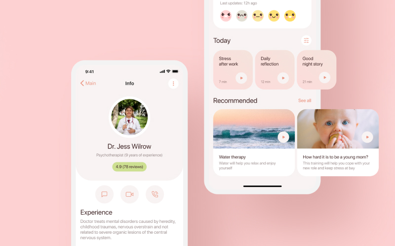 Mental health app delivered in 5 month screenshot 1