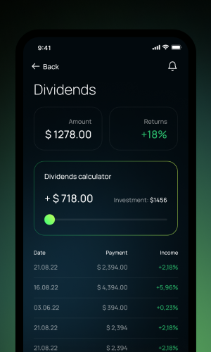 Investment Tracking and Analysis App screenshot 1