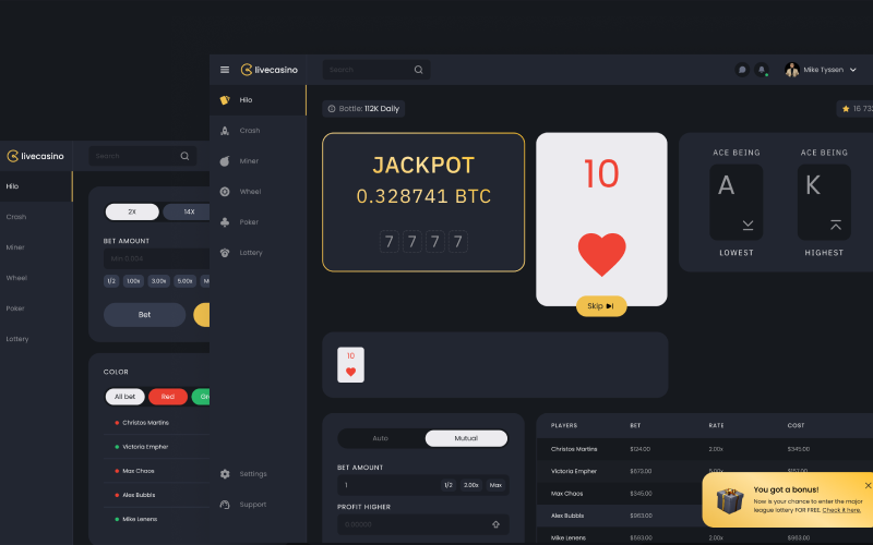Live casino tournaments app screenshot 2
