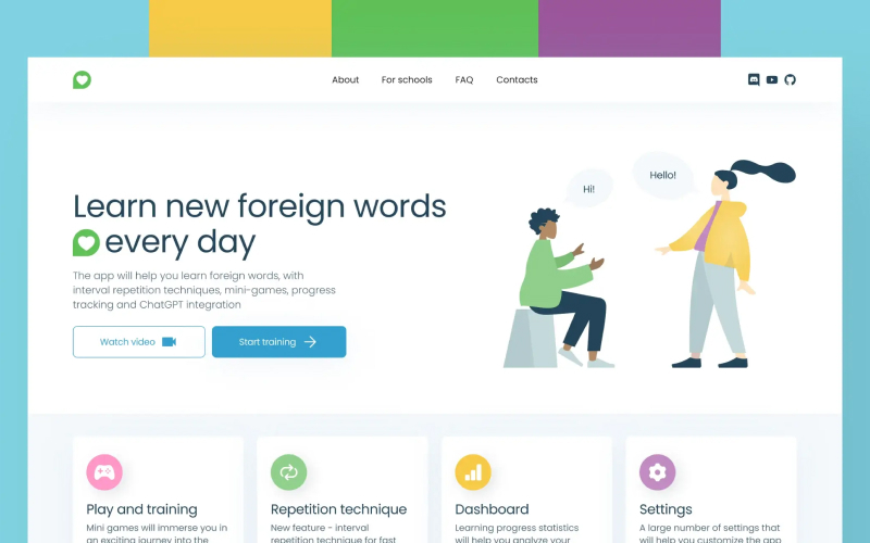 Language Learning App With AI screenshot 1