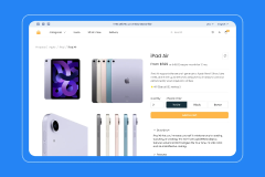 Online shop development