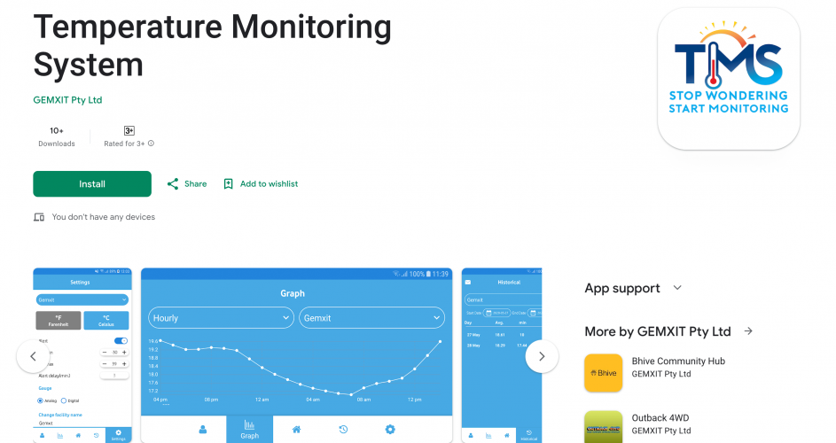 Temperature Monitoring System screenshot 2