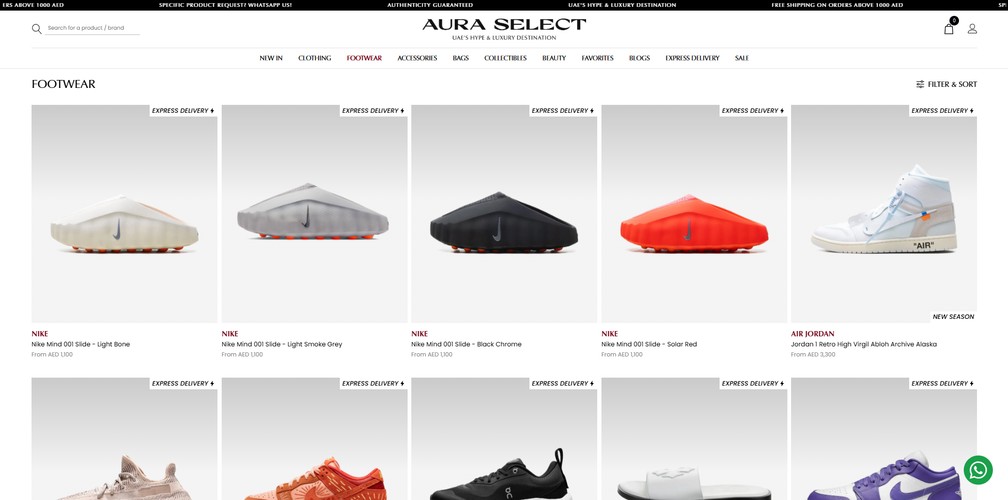 AuraSelect – Custom eCommerce Platform (MEAN Stack) screenshot 1