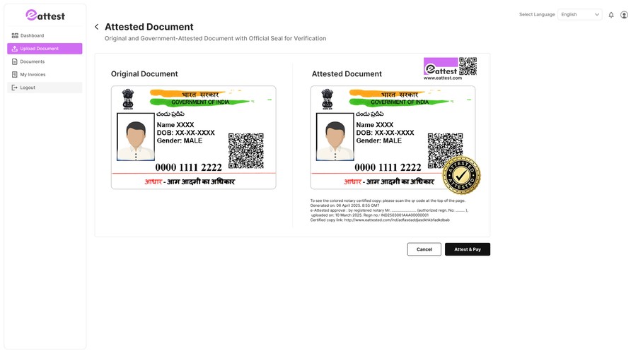 eAttest :Global Document Attestation & Translation screenshot 2
