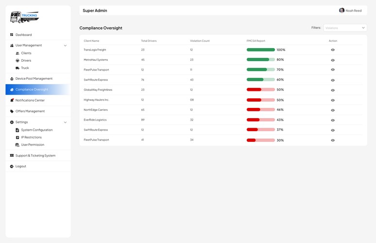 Trucking & Fleet Management Platform screenshot 3