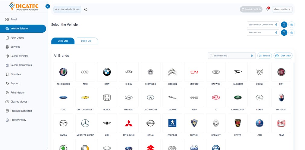 Dicatec Web Platform Modernization & Upgrade screenshot 1