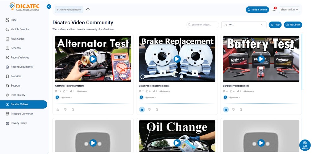 Dicatec Web Platform Modernization & Upgrade screenshot 2