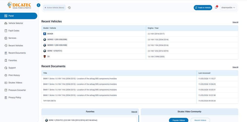 Dicatec Web Platform Modernization & Upgrade screenshot 3