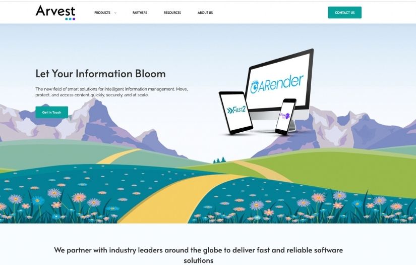 Arvest Brand and Website screenshot 1
