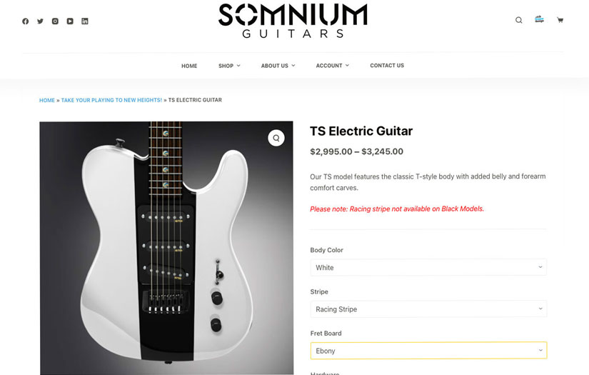 Somnium Guitars screenshot 2