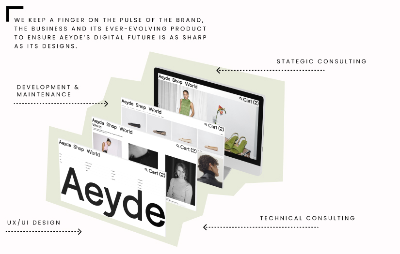 Aeyde - luxury footwear e-commerce relaunch and consulting screenshot 1